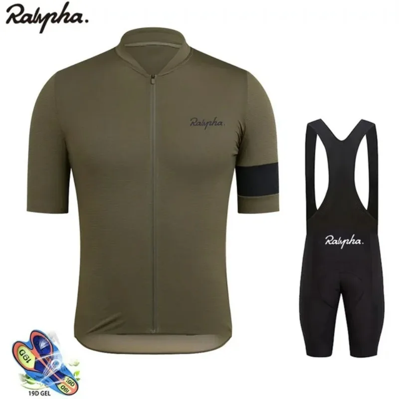 

Ralvpha-Cycling Jersey Set for Men, Short Sleeve, Mountain Bike Wear, Triathlon Bicycle Clothing, MTB Bike Suits, Summer, 2023