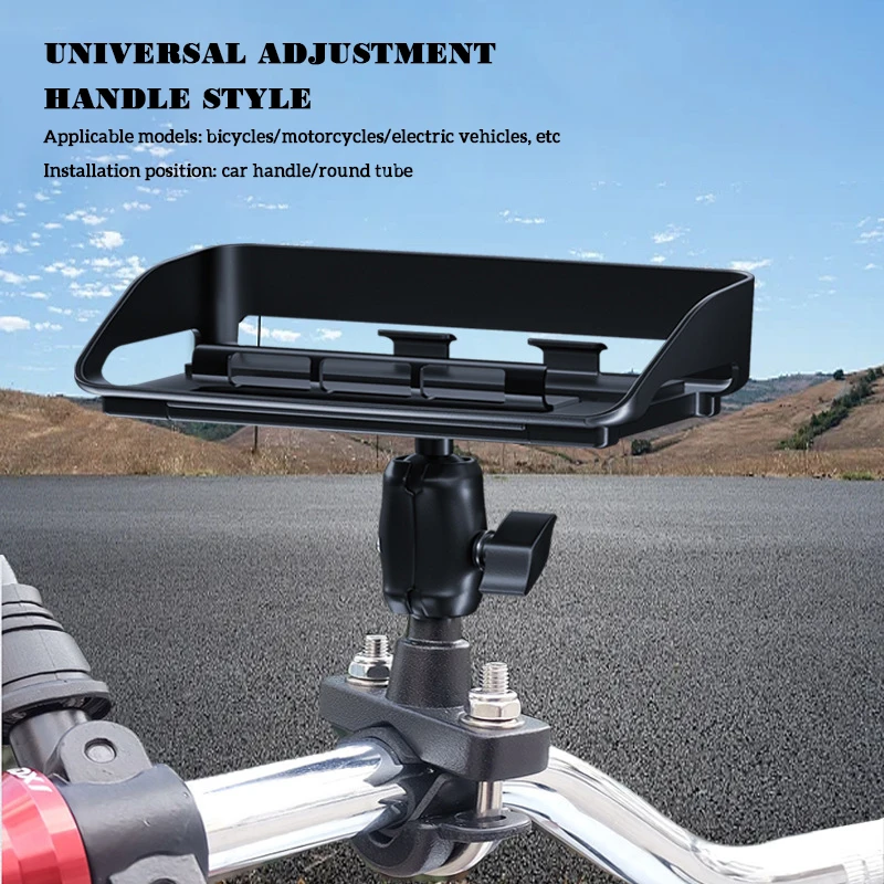 

Вращающийся держатель для телефона на руль с защитой от солнца, устойчивая Нескользящая навигационная подставка для мотоцикла и велосипеда
