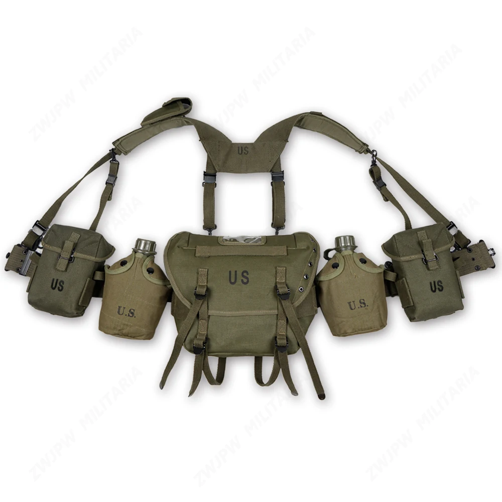 VIETNAM WAR US ARMY M1956 M1961 M16A1 COMBAT FIELD GEAR PACKAGES MILITARY EQUIPMENT SET