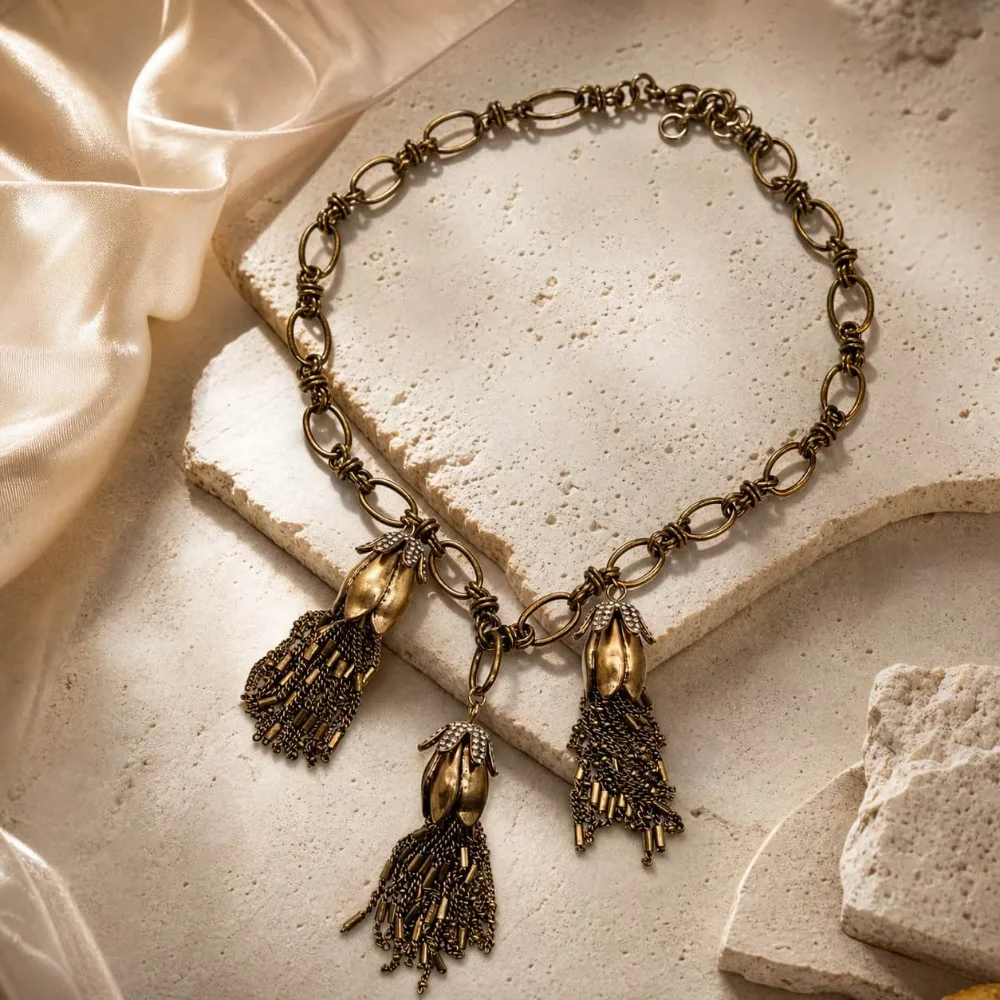 Ethnic Tassel Necklace for Women - Fashion Jewelry Accessory