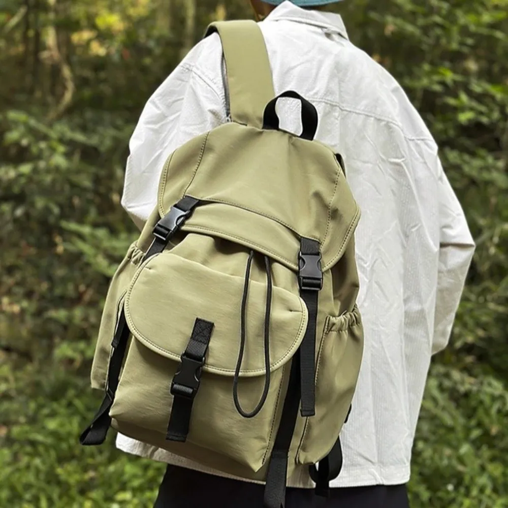 

Durable Waterproof Outdoor Backpack Multifunction Adjustable Straps Travel Backpack Casual Style Nylon Camping Backpack Men