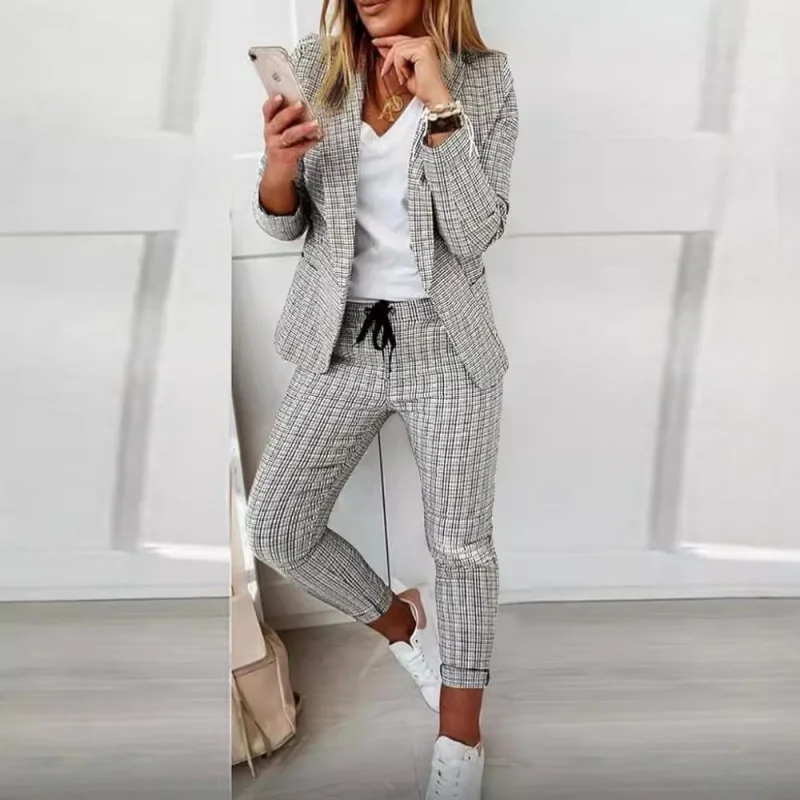 

Best-Selling New Type Plaid Casual Suit Suit Women's Clothing