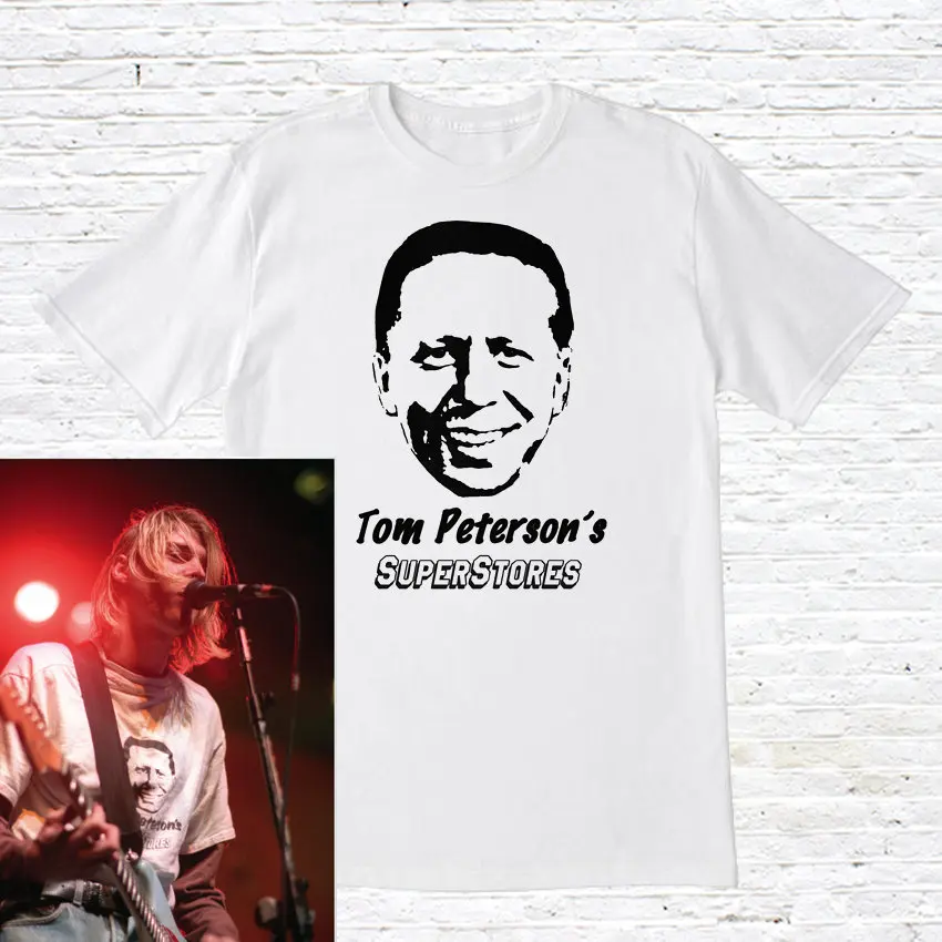 Tom Peterson's Superstores T-shirt worn by Kurt Cobain