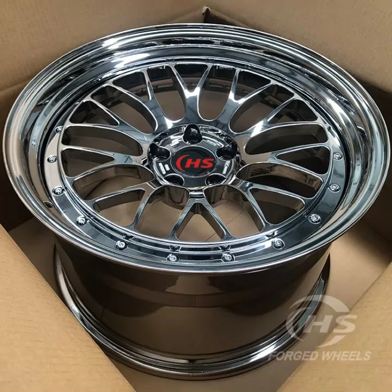 

High Performance Deep Lip Lightweight Forged Sport Custom Rim 5x112 5x120 5x130 Chrome 2-Piece Passenger Car Wheels for BMW Audi