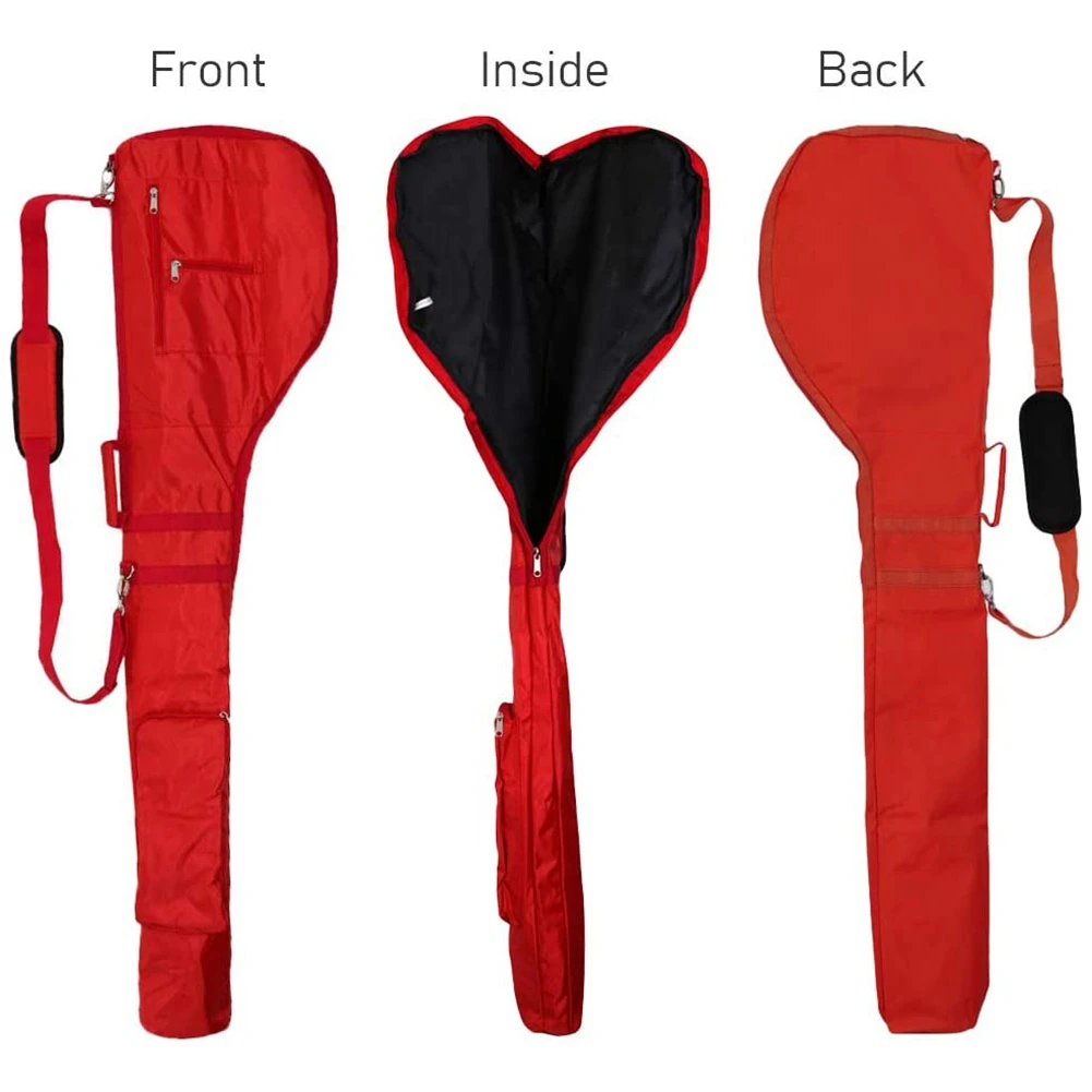 New Golf Club Carrier Bag Carry Driving Range Travel Bag,Red