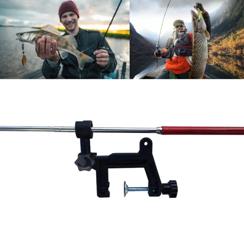 Adjustable Fish Finder Mount Transducer Bracket Telescopic Fishfinder Support Rack Boats Accessorys Easy Installation 24BD