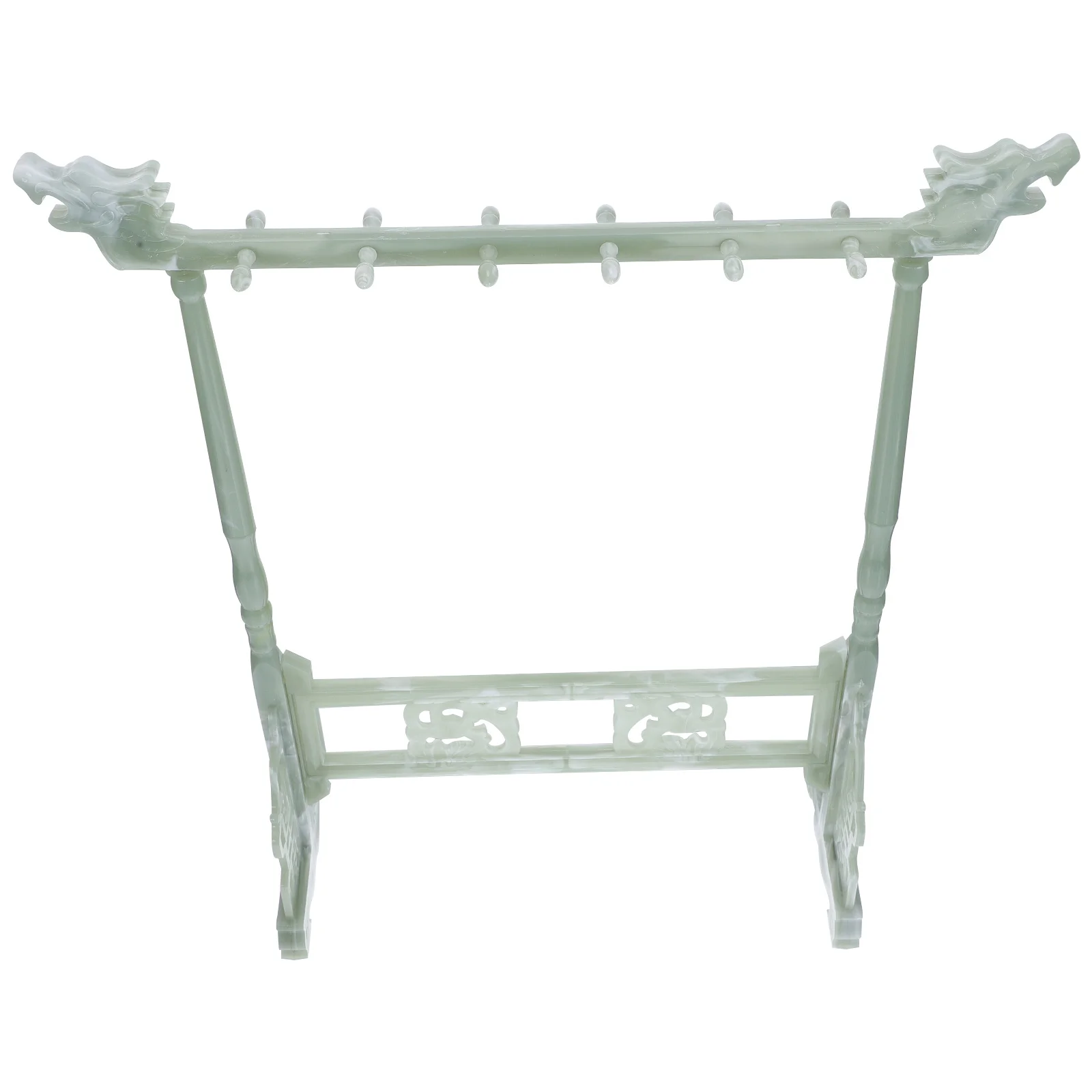 حامل فرشاة الخط البلاستيك صف مزدوج رف معلق لأقلام الرسم بالحبر اليابانية فرشاة التخزين المنظم قلم المنزل #3