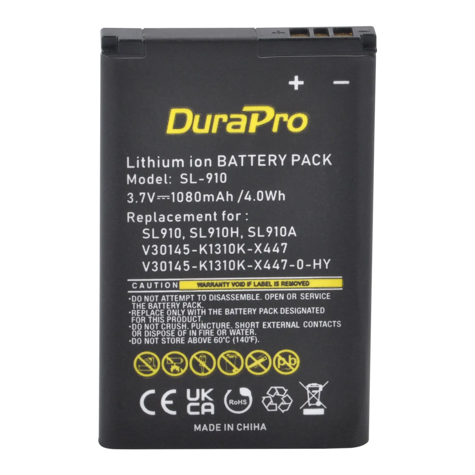 

DuraPro 1080mAh SL910 Cordless Phone Replacement Battery Bateria for Gigaset SL910 SL910A SL910H V30145-K1310-KX447 Batteries