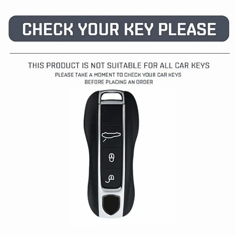 For Porsche Panamera Cayenne 971 911 9YA Boxster TPU Car Remote Smart 3Button Key Case Protecticve Cover Holder Keychain