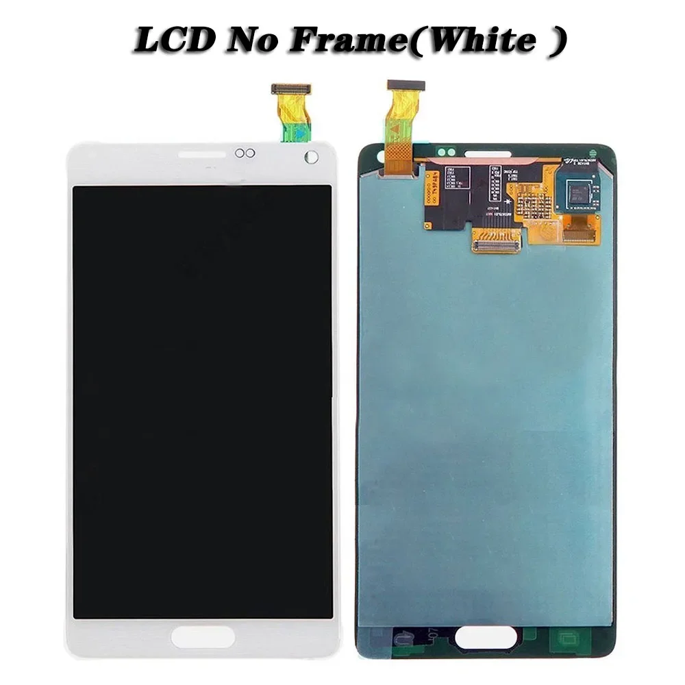 삼성 노트 4 LCD 번 섀도우용 터치 스크린 디지타이저, LCD 디스플레이, N910, N910C, N910A, N910F, 5.7 인치