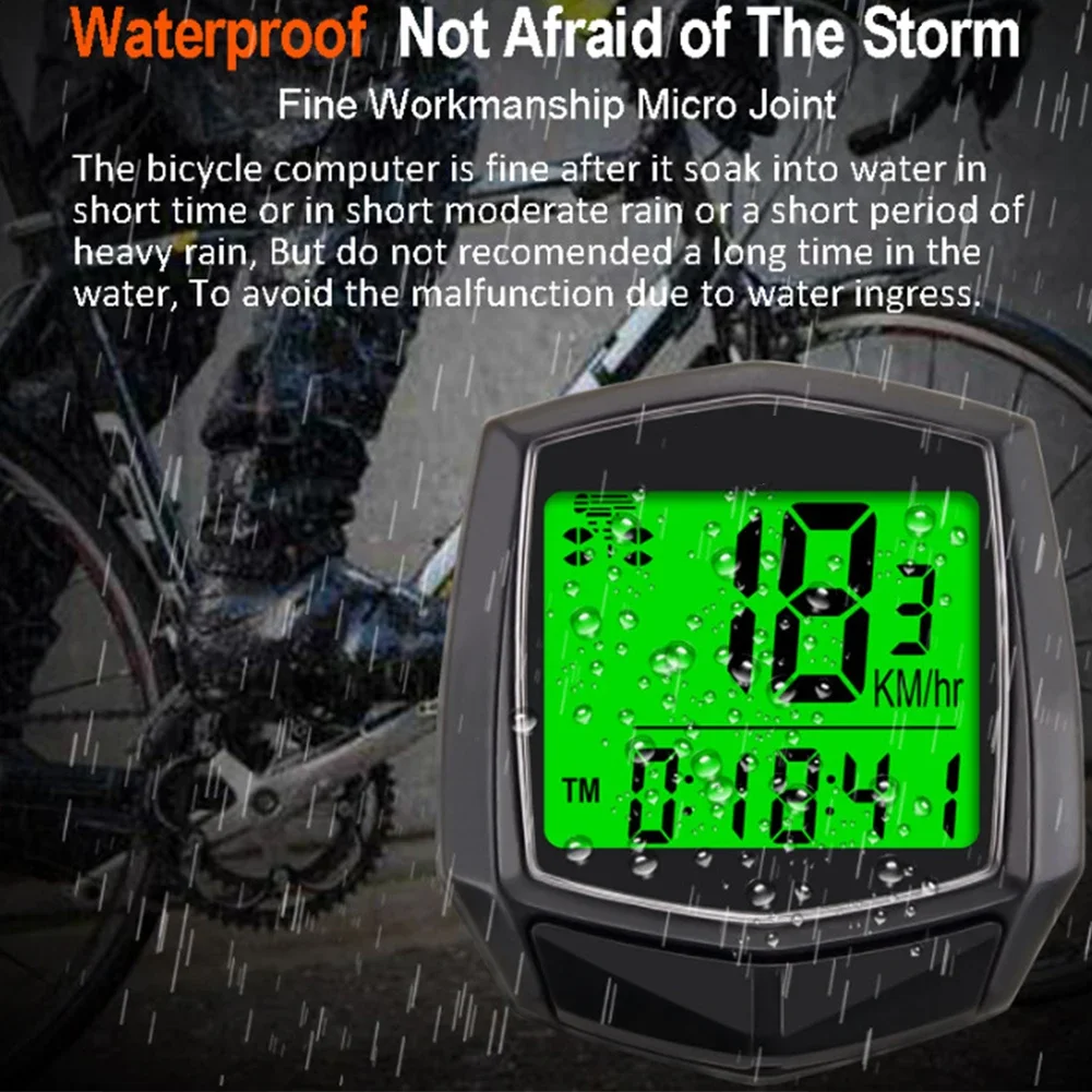 Waterproof Wired Digital Bicycle Computer Bike Ride Speedometer Odometer Cycling Speed Counter Code Table Bicycle Accessories