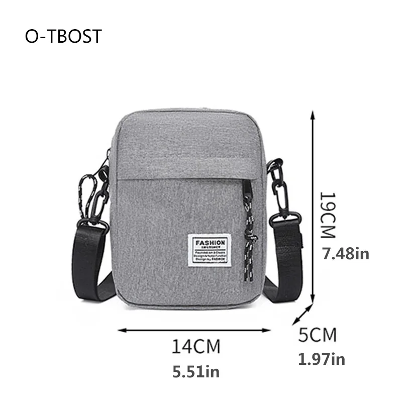 Men\'s Satchel Fashion Oxford Cloth Shoulder Bag Men\'s Casual Diagonal Crossover Fashion Hand Machine Small Square Bag