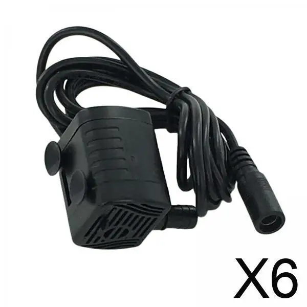 

6x Brushless DC 12V Fountain Water Pump 200L/H for Aquarium Pond Circulatings