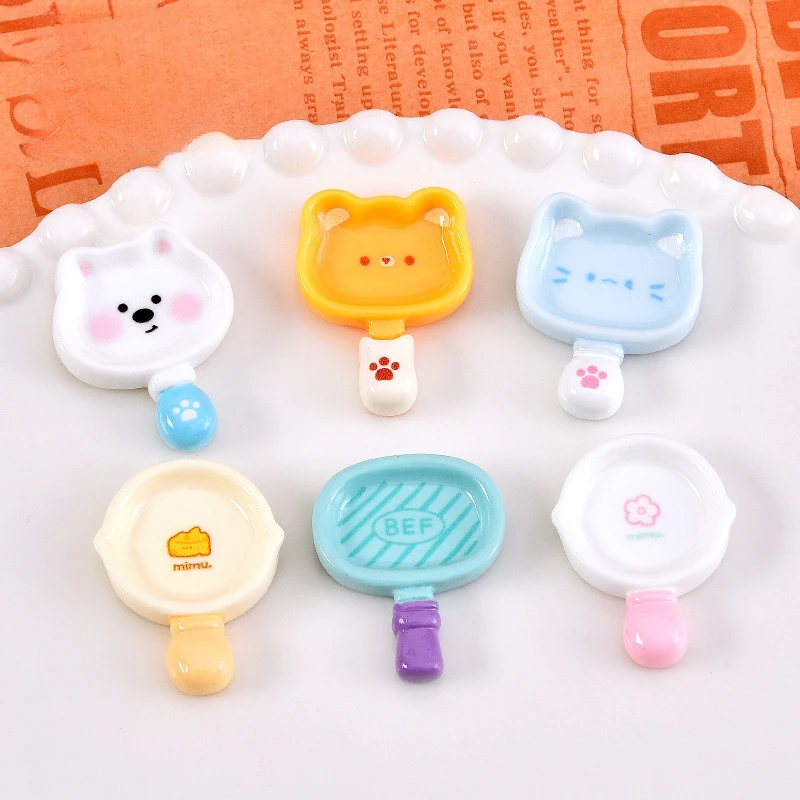 100 قطعة لطيف مقلد الكرتون تحلق عموم الراتنج Cobochon سطح المكتب حلية المفاتيح سجل القصاصات دمية الزينة الحرفية