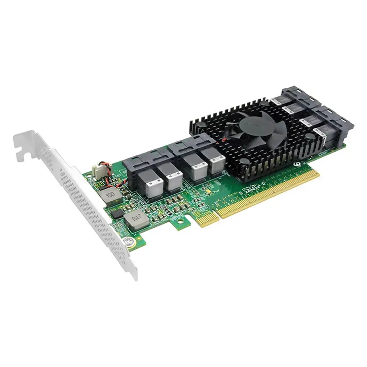 PLX8749-8I 8-Port U.2 Adapter Card PCIex16 Solid-State SSD Expansion Card PCIe to U.2 SFF-8643 NVMe Expansion Card