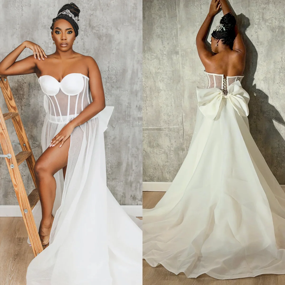 Sexy Bride Wedding Robe And Nightgown Sleeveless Bridal Gowns Photo shoot Maternity Dressing Gown for Photography