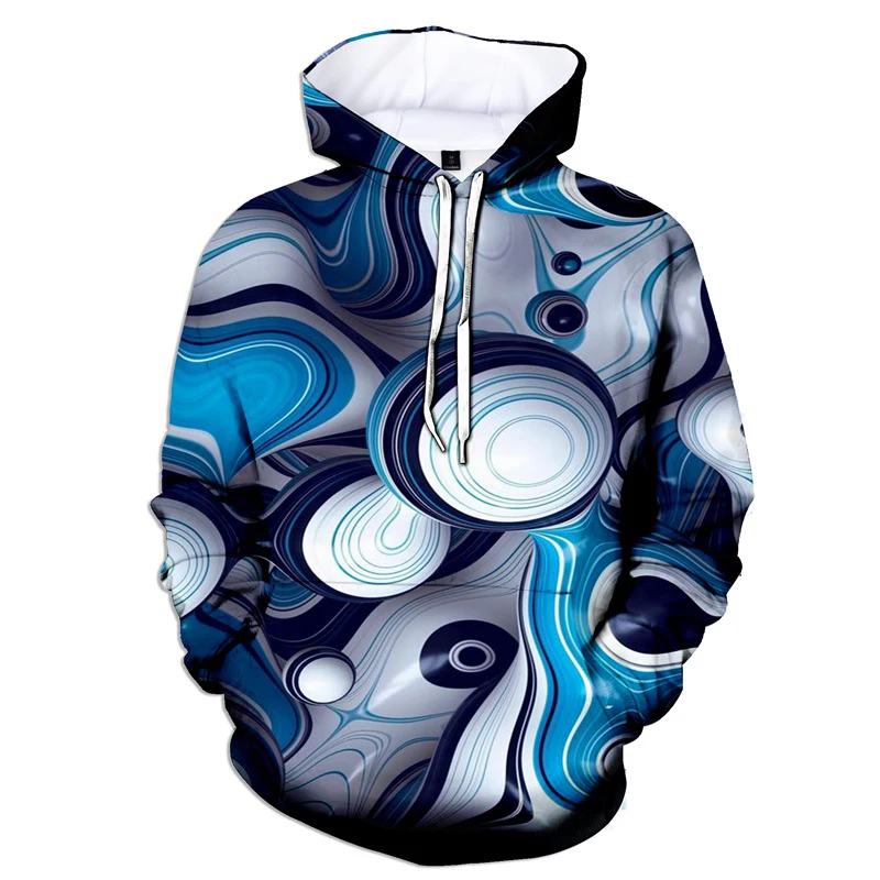 

Unisex Personality Hoodies Abstract Bubble Ball 3D Printed Pullover Men Women Casual Tops