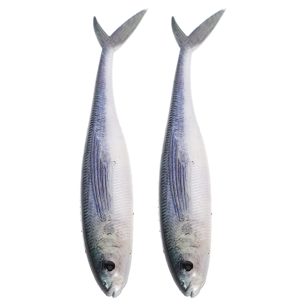 

Soft Bait Flying Fish 1 Pair PVC Lifelike Sea Freshwater Fishing Lures Sinking Action Pike Tackle Swimbait Practical Fake Bait