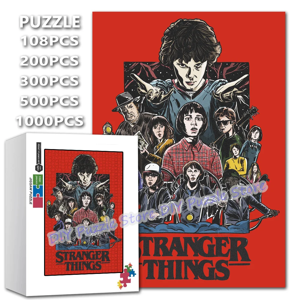 

Diy Creative Assembled Puzzle Jigsaw Horror Tv Show Stranger Things Print Puzzles Intelligence Creative Puzzles Gifts