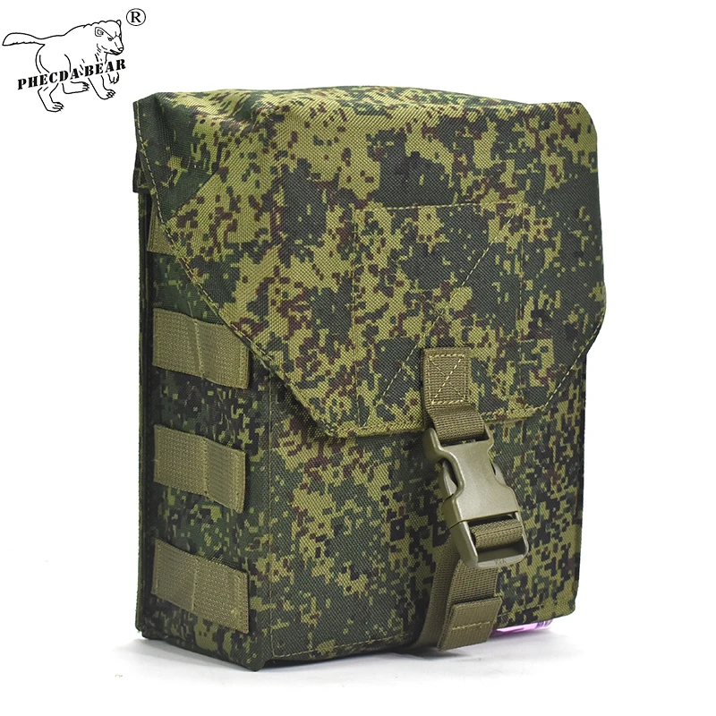 1000D durable polyester Russia EMR FG camouflage PKM100 molle tactical pouch