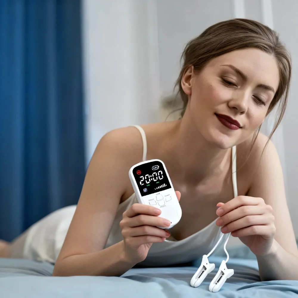 

CES Therapy Ear Clip for Vagus Nerve Stimulation - Sleep Aid Device for Anxiety, Stress & Depression Treatment