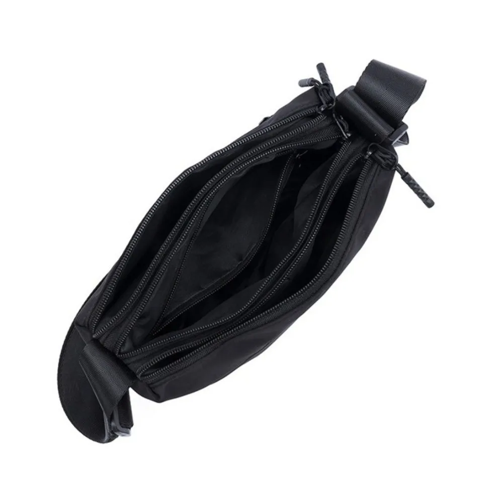 Waterproof Men Crossbody Bag Phone Pouch Large Capacity Student Shoulder Bag Nylon with Multiple Pockets Messenger Bag