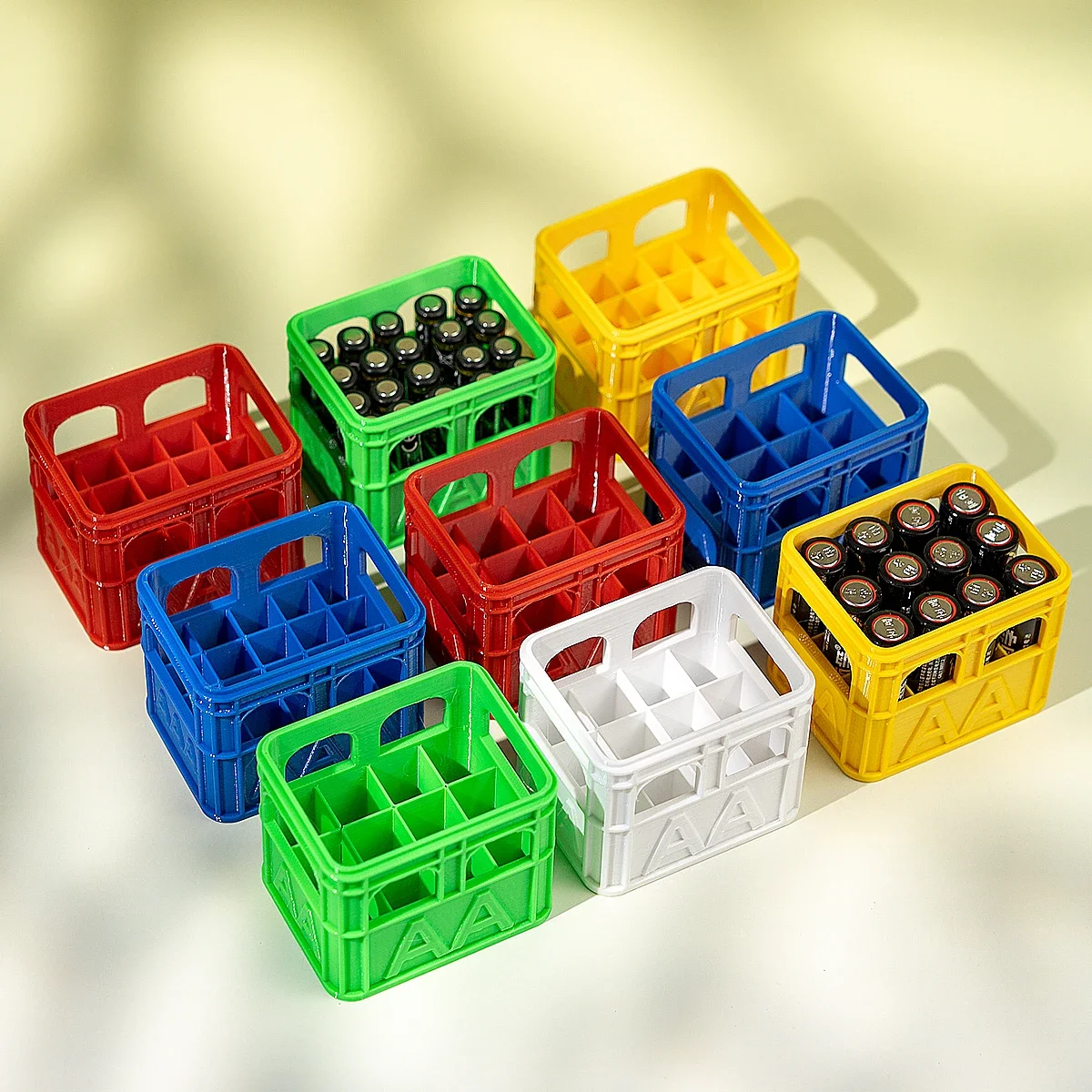3D Printing With Pp - 3D printed beer crate style stackable