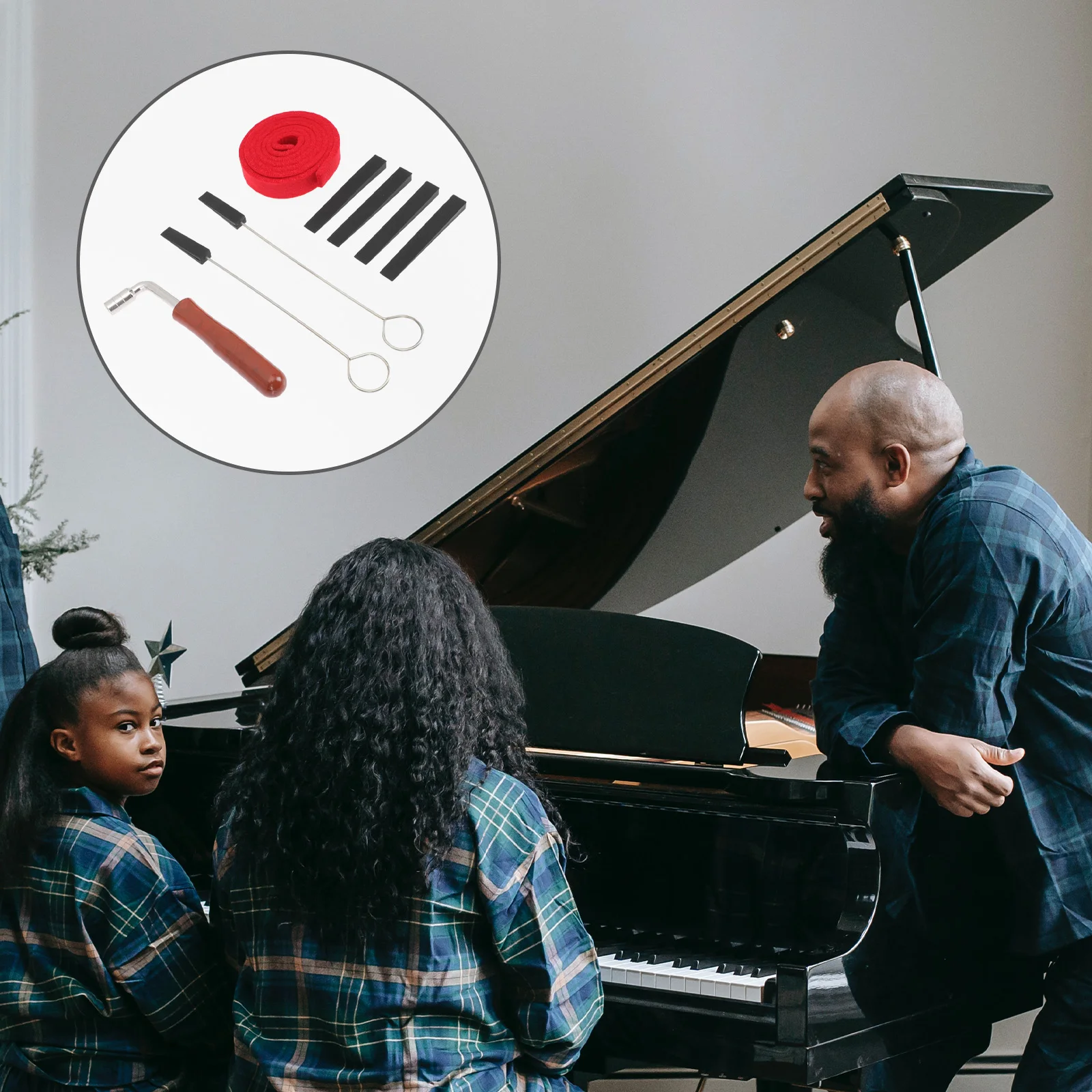 

1Set Piano Tuning Mutes Durable Professional Repairing Accessories Piano Mute Tools for Accurate Sound Reduction