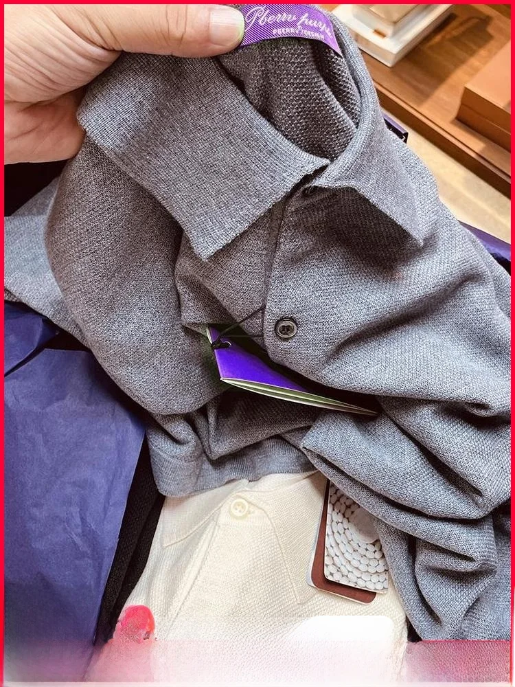 

Gold Proportioned! Autumn Winter Busin High End Silk Long Sve Men's Knitted Wool Cardigan Sweater Soft Regular...