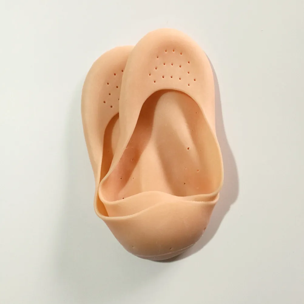 Silicone Sock Foot Pad Pair Reusable Washable Anti Skid Forefoot Cushion Prevent Callus Blister Reduce Friction All Shoe Types