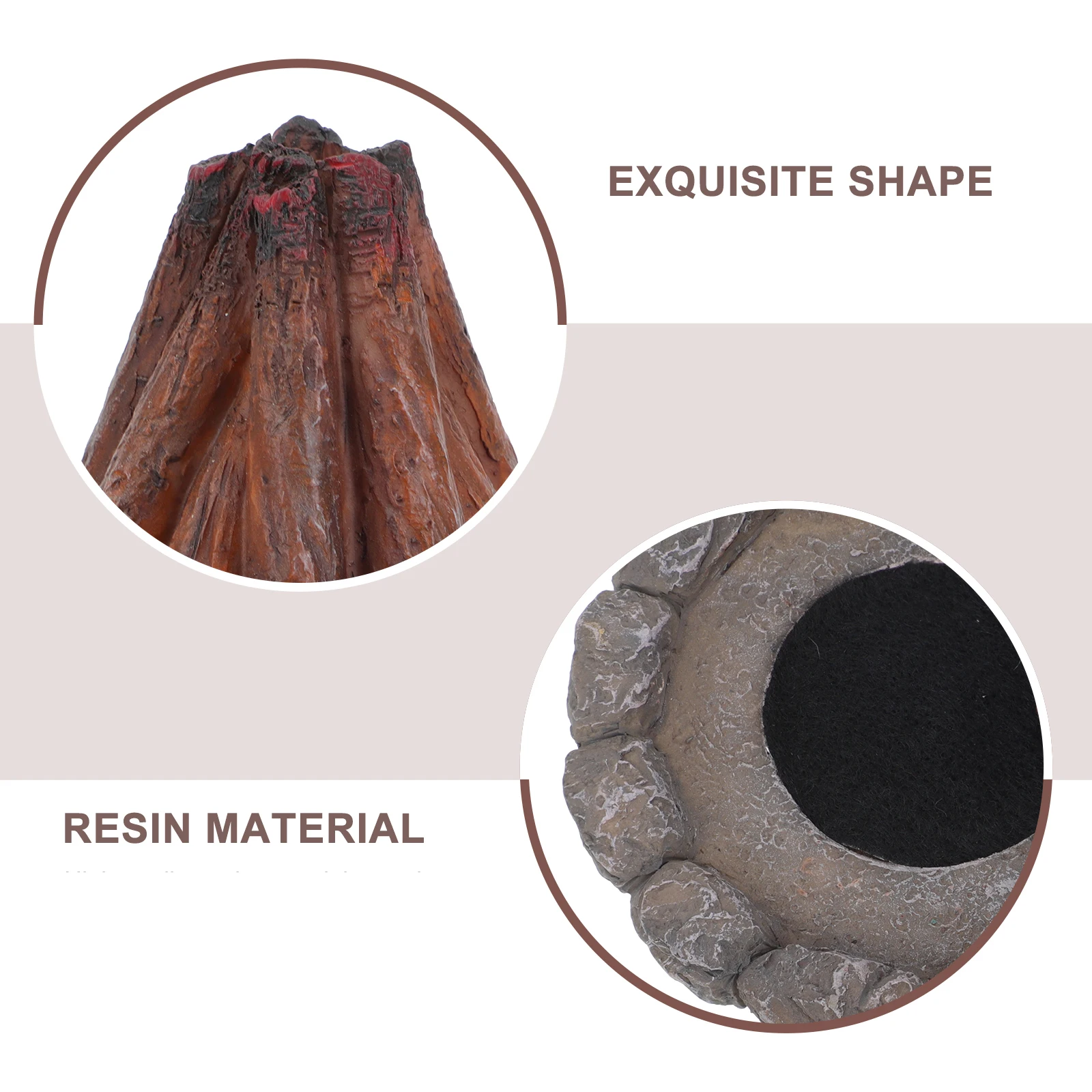 

Resin Incense Burner Aromatherapy Retro Decorative Holder Home Office Fine Workmanship Stable Display Compact Size Durability