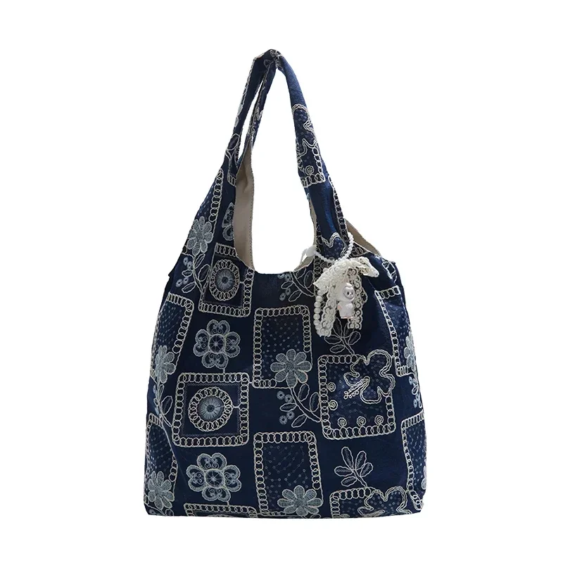 حقائب كتف ذات سعة كبيرة بلون سادة من PC حقائب نسائية متعددة الاستخدامات للبيع حقائب يد نسائية مطرزة للتنقل باللون الوردي