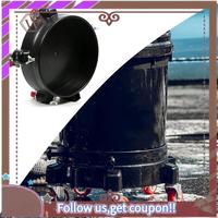 A57E-11.5 Inch Bucket Dolly Easy Push Removable Rolling Bucket Dolly 5 Roll Swivel Casters To Move 360 Degree Turning Black