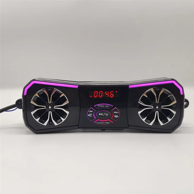 

AU04 -Motorcycle Speakers Wireless Stereo Audio System 12V Handlebar Mount MP3 Player AUX-In USB FM Radio