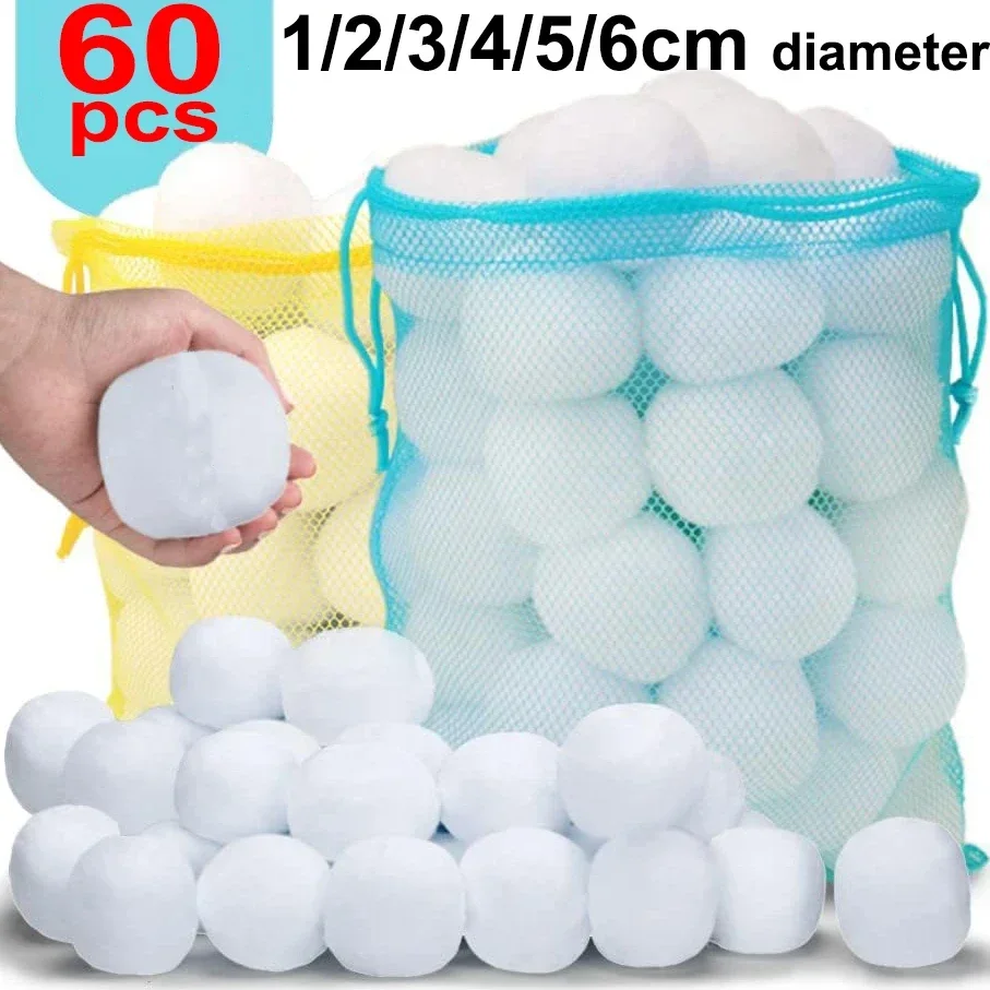 Snow Ball White Fur pompon Toy Balls bambini bambini giocano giocattoli Indoor Outdoor inverno natale natale Treen decorazione fai da te palle di