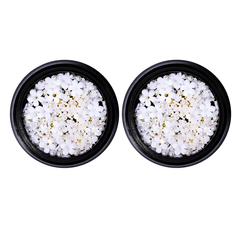 2 pezzi di decorazioni per nail art con fiori scintillanti, eleganti ciondoli per unghie fai da te per gli amanti della manicure, fascino per manicure dal design affascinante