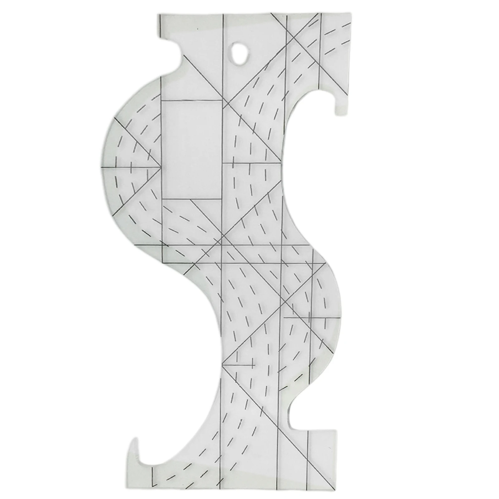 Regla de plantilla para acolchar, reglas de ropa de alineación transparente para principiantes