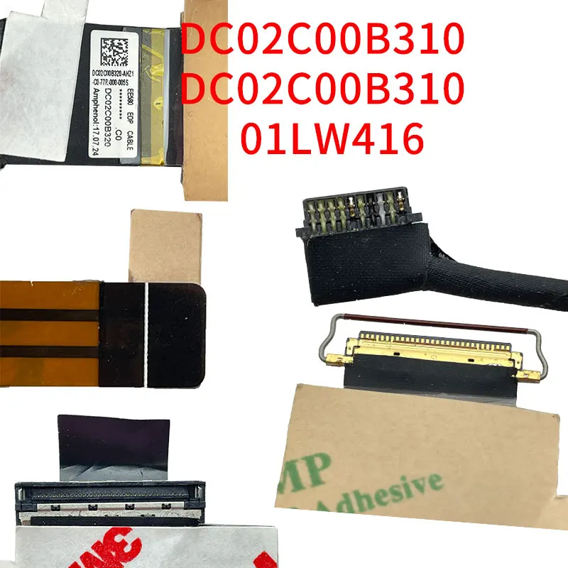 New for lenovo Thinkpad E580 E585 E590 E595 DC02C00B310 01LW416 Laptop LED LCD lvds cable Screen Cable