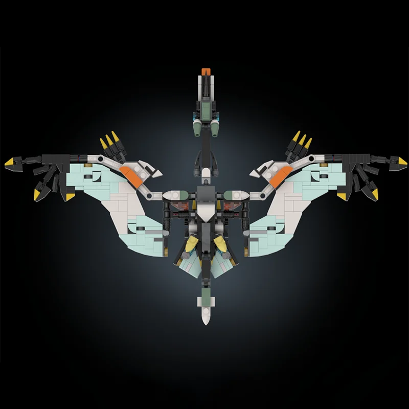 398 Uds figura coleccionable Waterwing (Horizon) monstruo creativo niños ladrillo juguete cumpleaños edificio bloques de regalo de Navidad