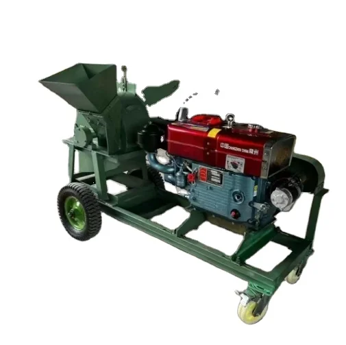 Fully Automatic Wood Grinder for Engine Machines Dry and Wet Dual Purpose Garden Wood Chipper Shredder for Landscaping