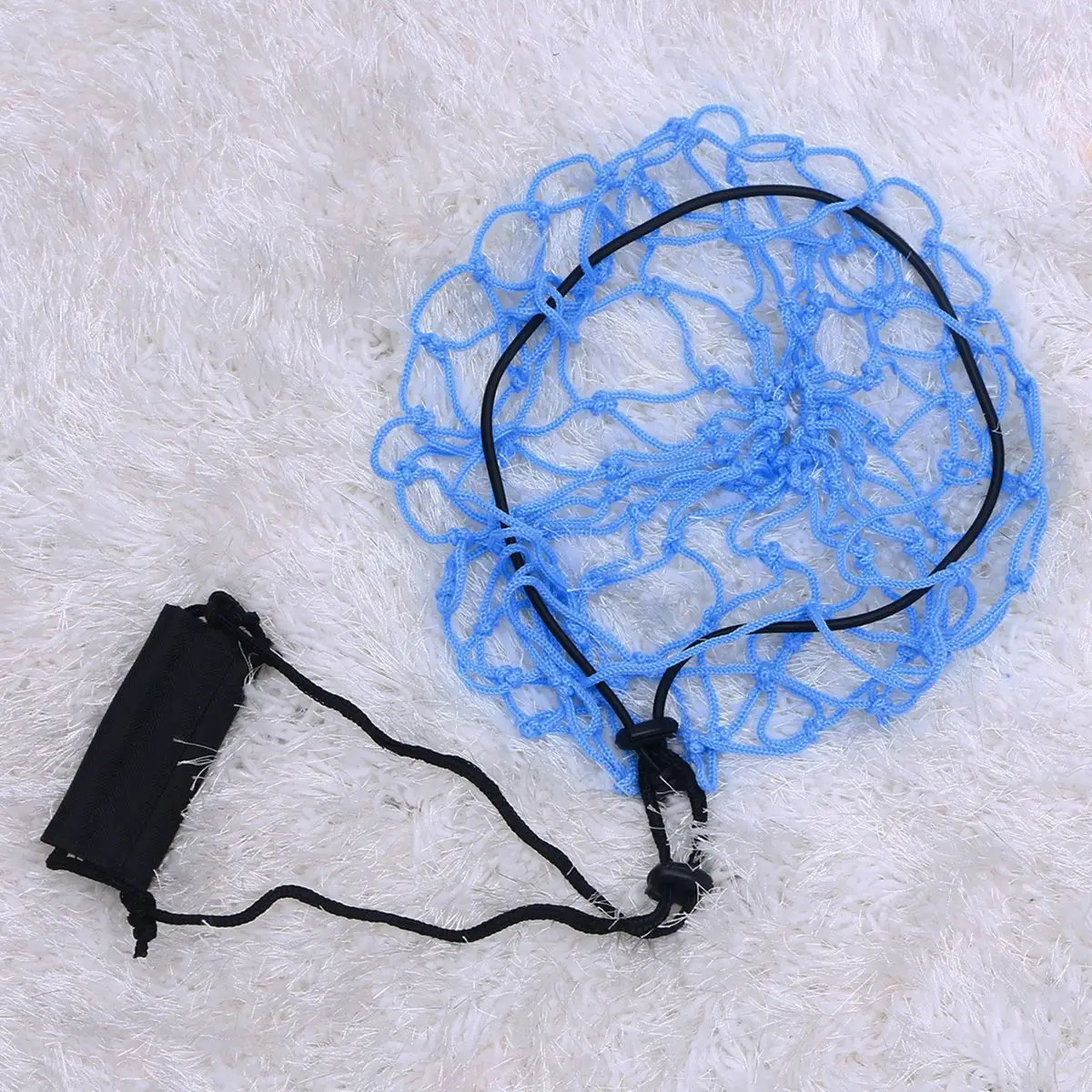 Polyester Portable Net Bag Ball Carrying Mesh Net Bag Basketball Soccer Ball Net Bag for Team Training Football Accessories(Blue