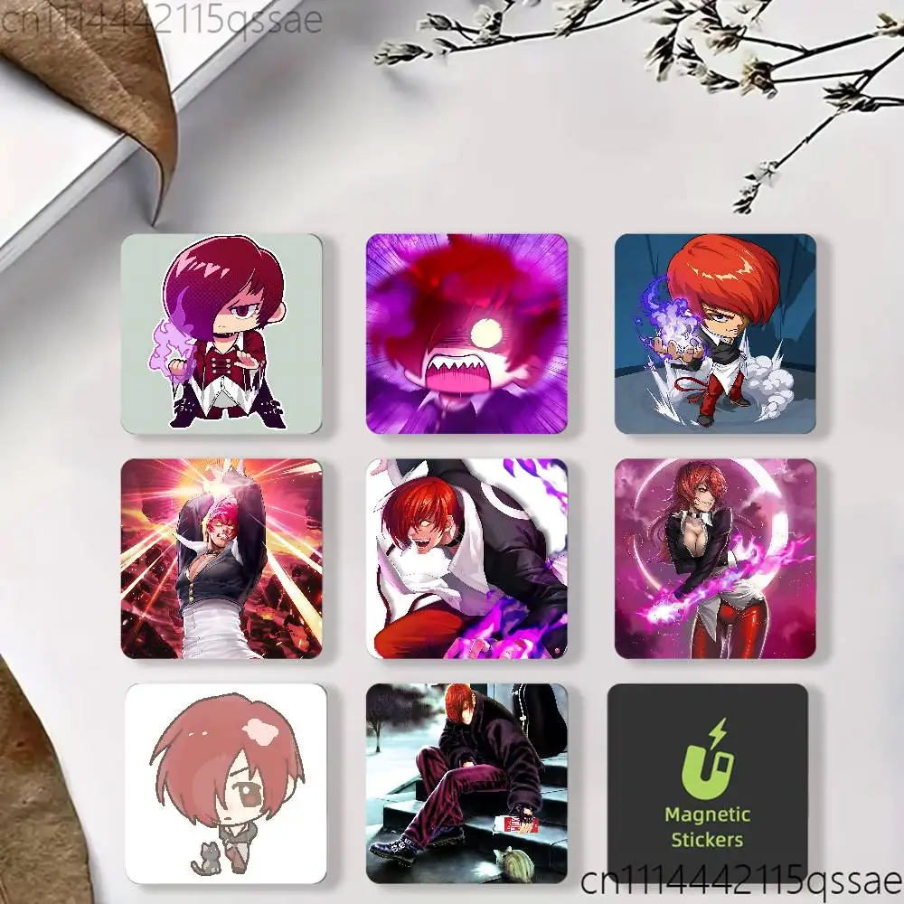 I-Iori Yagami KOF K-King of Fighters Refrigerator Magnet Creative Kitchen Home Decoration Soft Magnetic Decor Festival Gifts
