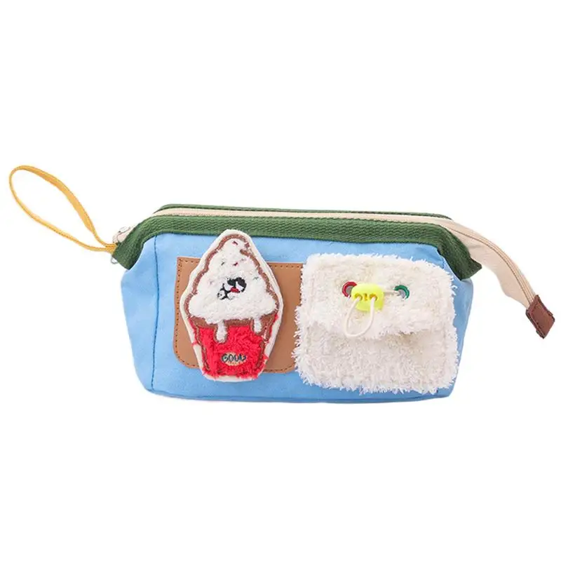 

Large Capacity Pencil Case Cute Bear Pencil Pouch Large Capacity Pencil Case Cartoon Portable Pen Bag Wide Opening Pen Case For