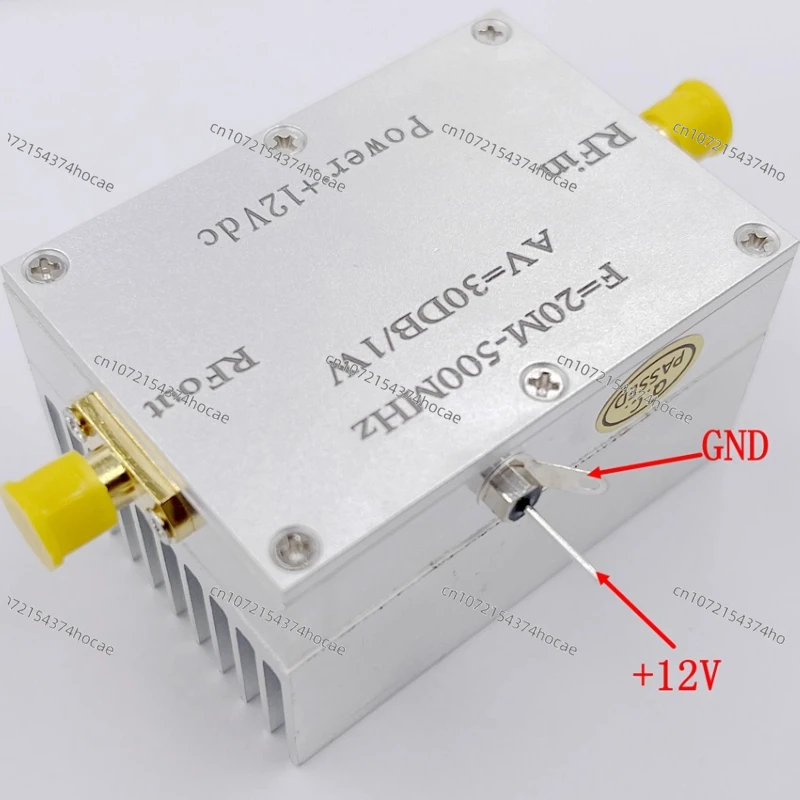 

20MHz-500MHz 1W Wideband RF Power Amplifier 30dB HF FM VHF UH RF Linear Amplifier