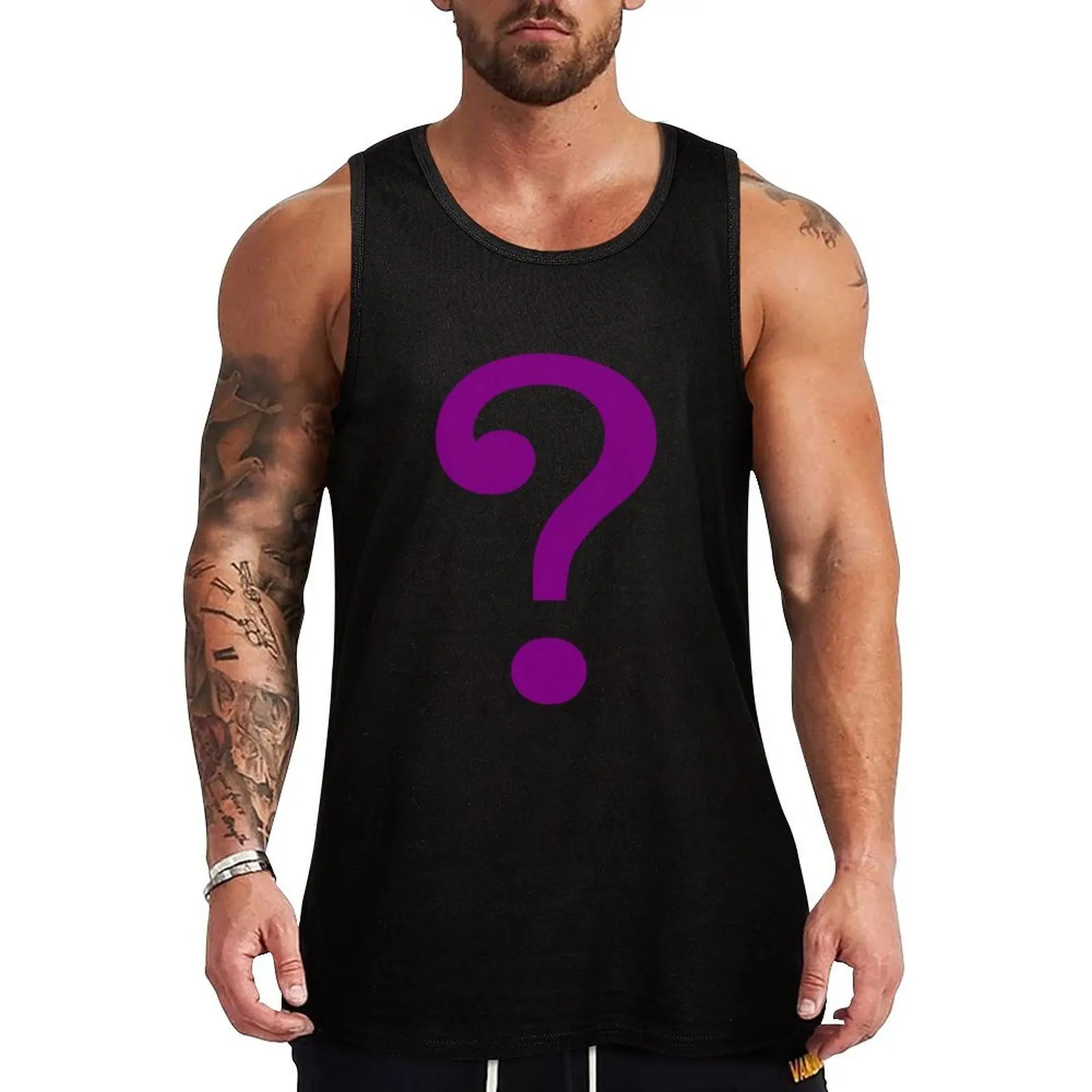 

Riddle Me This (2) Tank Top mens designer clothes Top summer basketball clothing