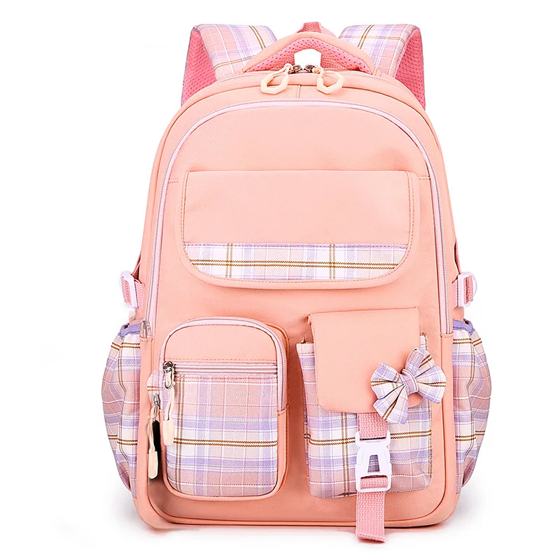 

New elementary school student backpack for girls 1-6 grades cartoon cute children's backpack light and light junior high school