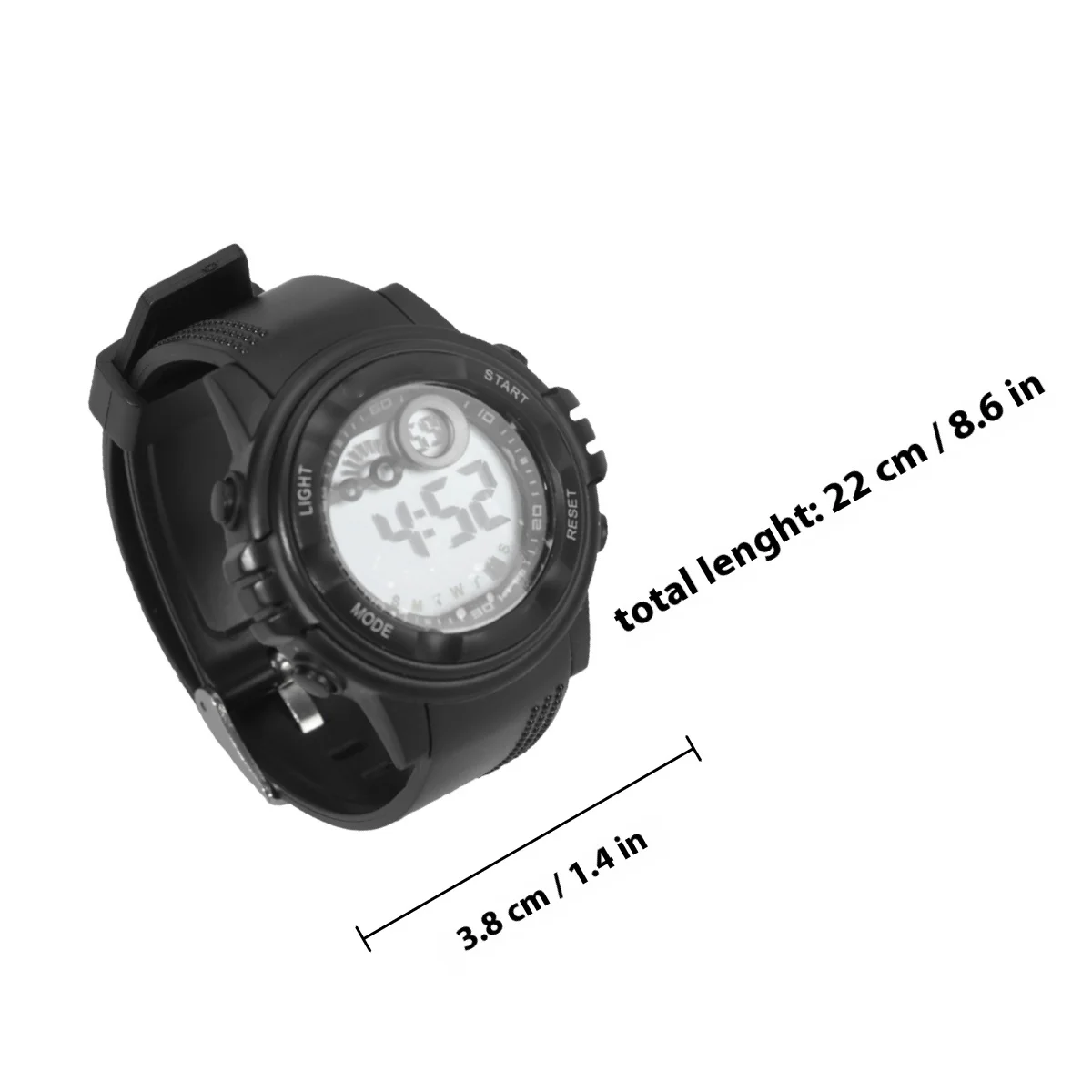 Waterproof Watch 30M Black Digital Sports 'S Outdoor Timepiece Luminous Electronic Multifunctional Wearable Gift