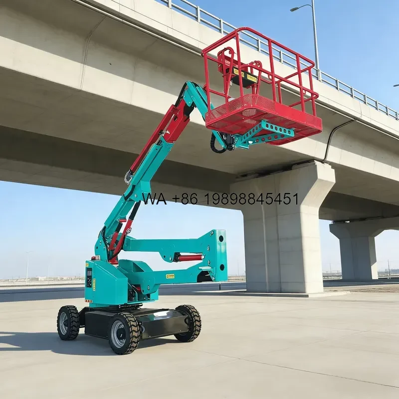 Wmwmnu CE Certified Self Propelled Aerial Platform Work Truck 14m Height for Industrial Use and Orchard Harvest
