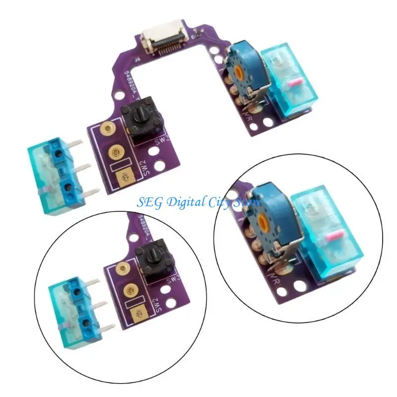 

U75B Top Mouse Motherboards Button PCB Key Board With Gold Encoders for GProX2