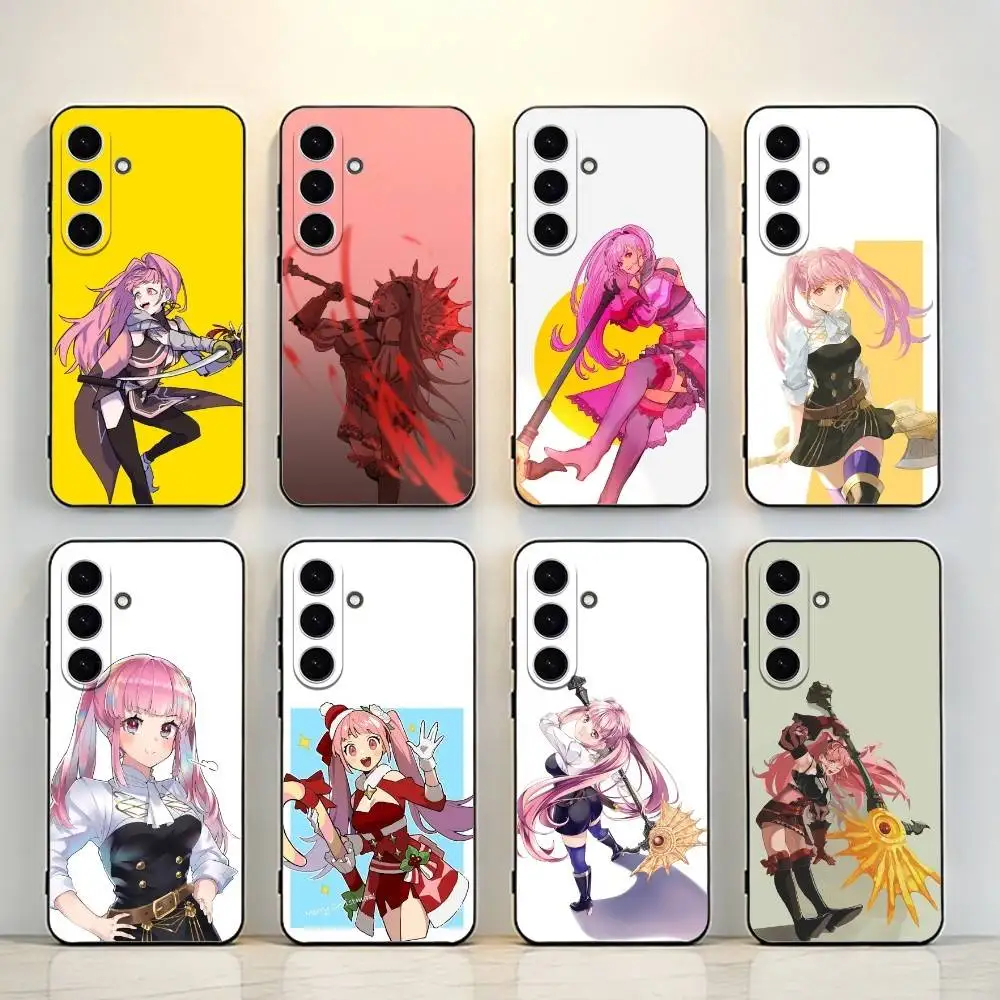 Hilda F-Fire Эмблема Три домика Черный чехол для телефона Samsung Galaxy A73, A72, A71, A70, A53, A52, A51, другие мягкие черные чехлы